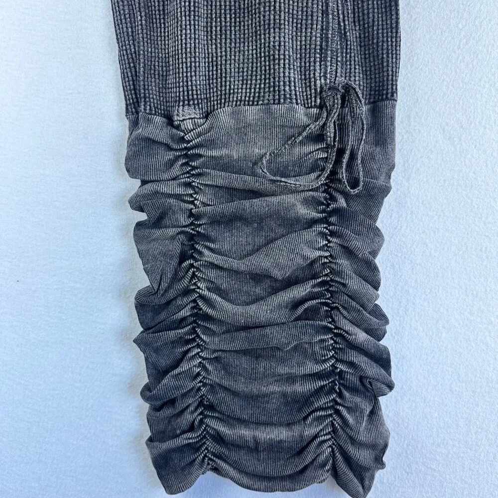 NWT Free People One Dress Womens XS Distressed Grunge Katya Mini Boho Lagenlook